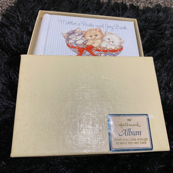 Vintage Hallmark Mother's Pride and Joy Book Baby Memory Scrapbook Kittens 3.5x5 - Picture 6 of 8